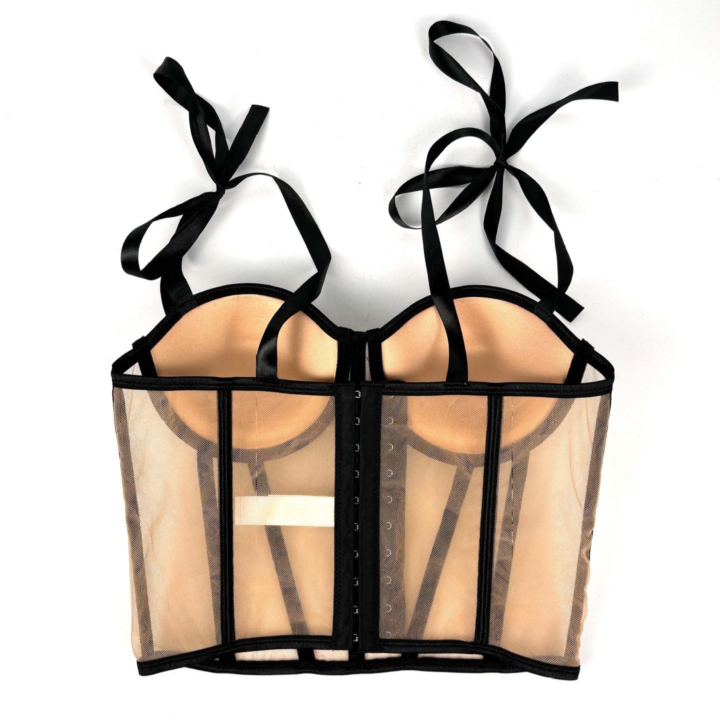 Corset Sexy Slim Line Bow Rope Waistband Tops