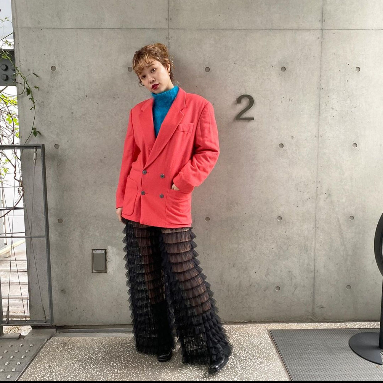 Fashion Layered Mesh Bell-bottoms Sexy Trousers Pants