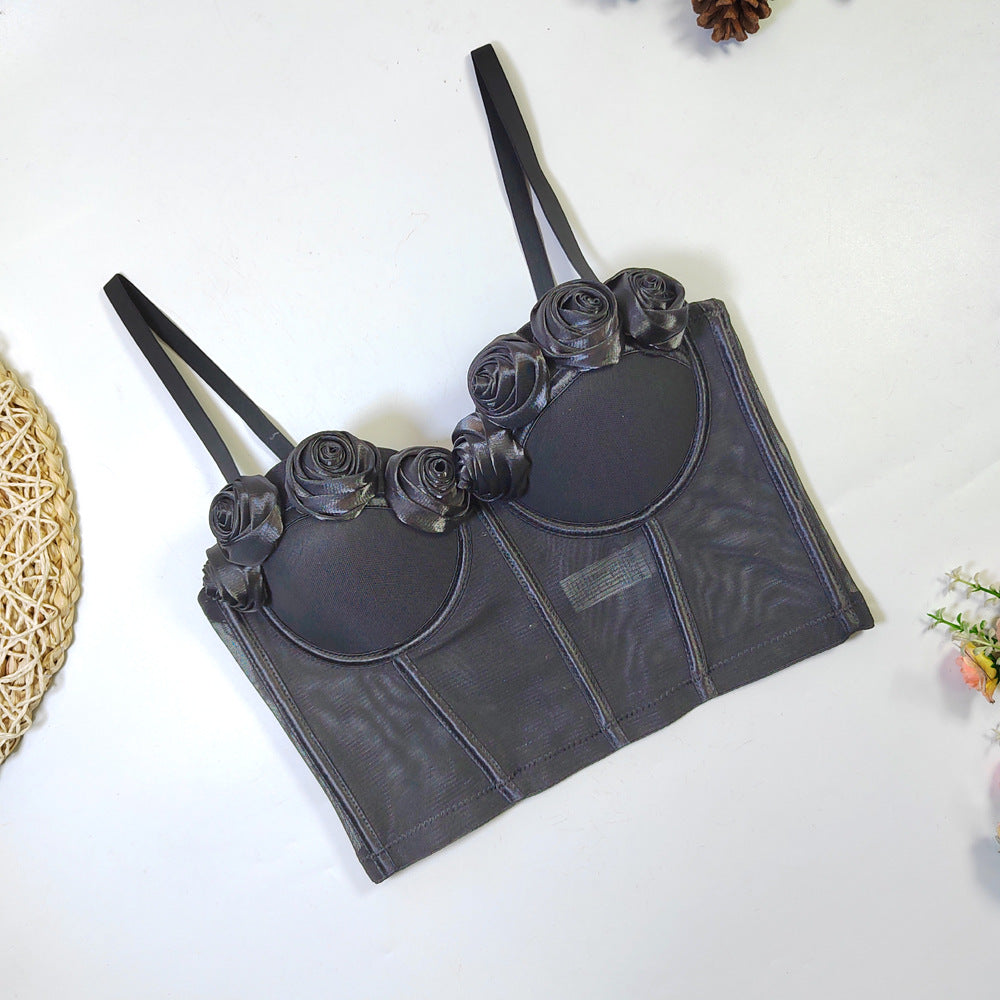 Outer Wear Mesh Beauty Back Underwear Tops