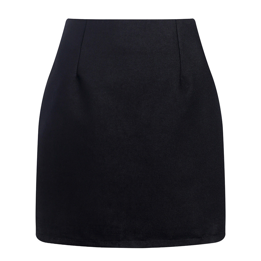 Women's High Waist Tartan Tight Pencil Wool Skirts