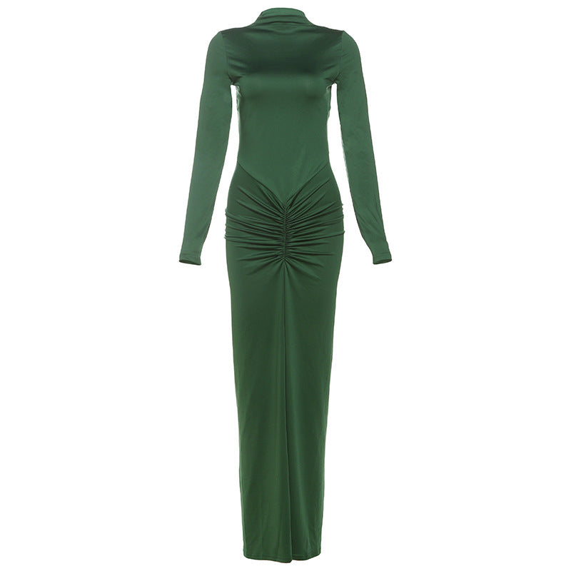 Women's Sexy Slimming Beam Waist Solid Color Dresses