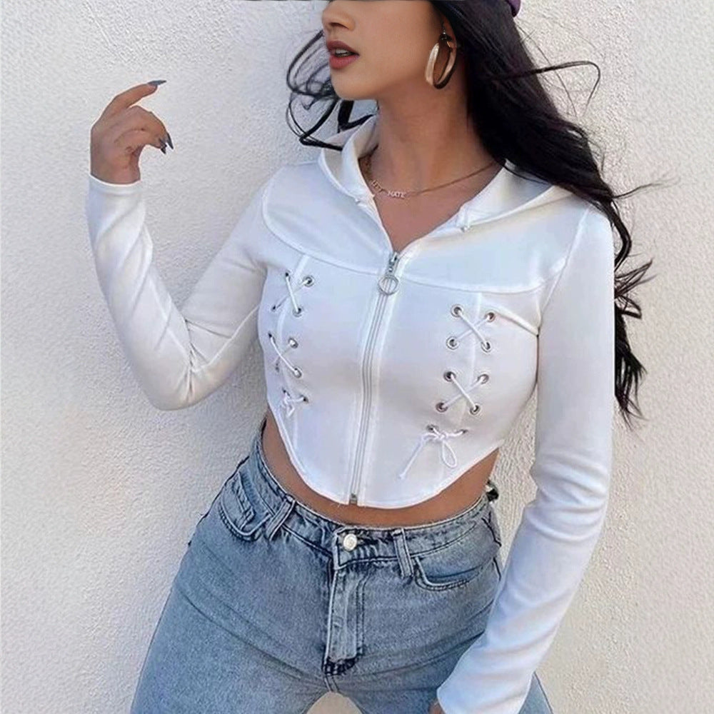 Glamorous Pocket Cap Tied Long Sleeves Jumpsuits