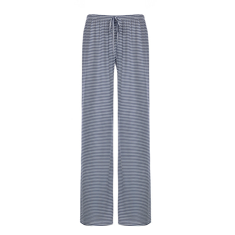 Niche Striped Design Loose Slimming Low Waist Casual Hot Pants