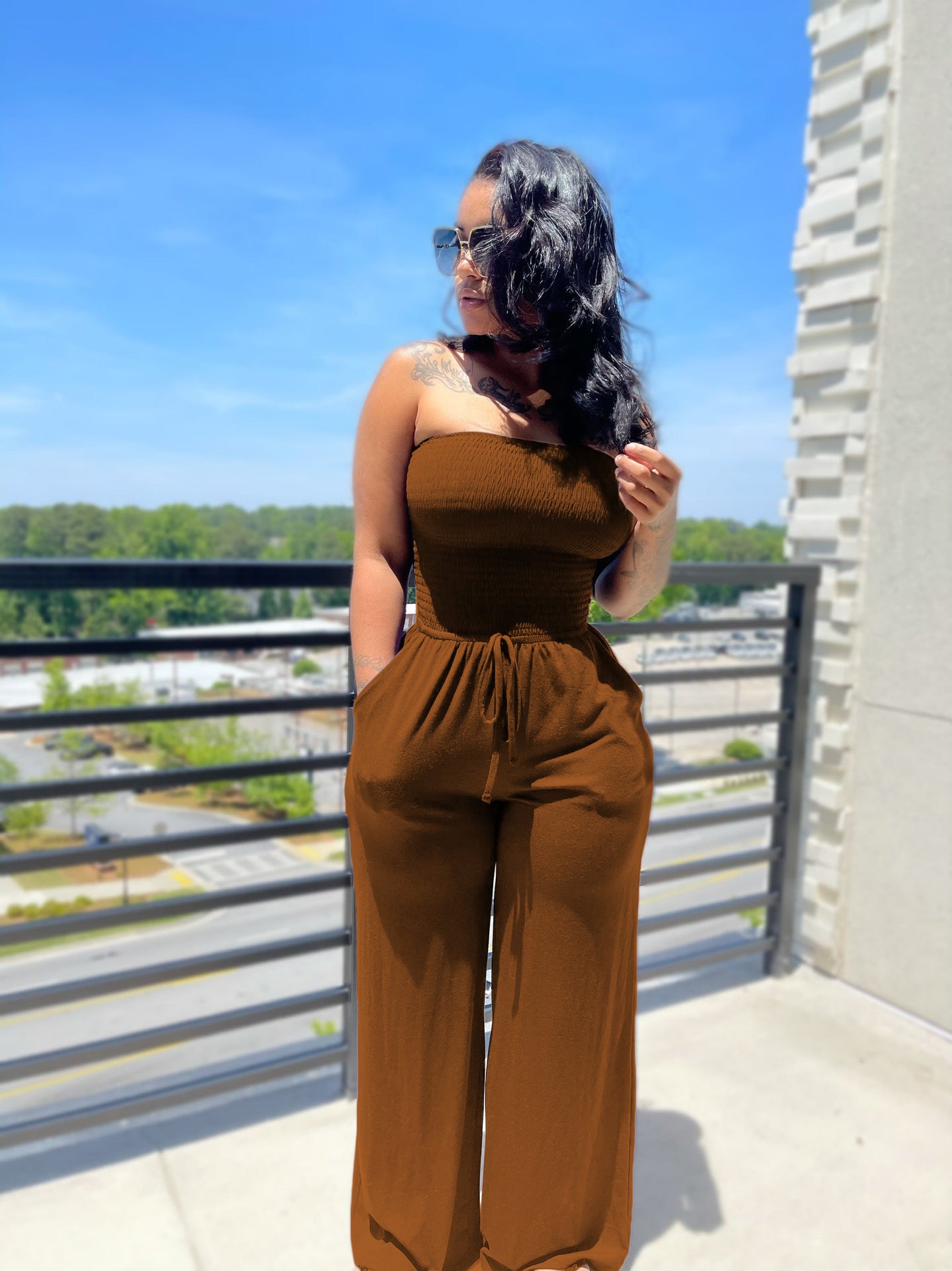 Women's Creative Summer Sexy Casual Brushed Jumpsuits