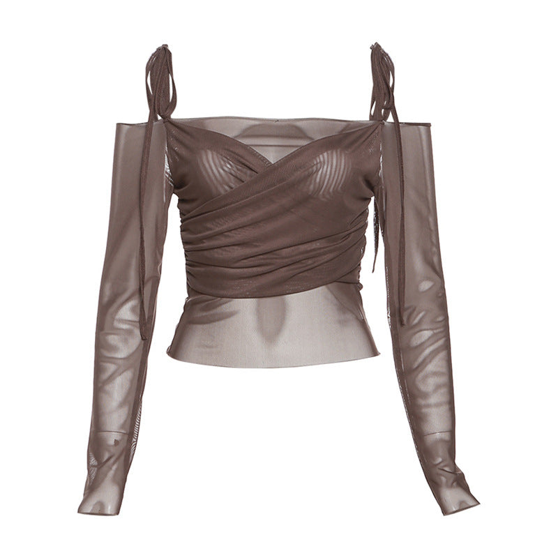 Women's Summer Fashion Solid Color Sling Sexy Tops