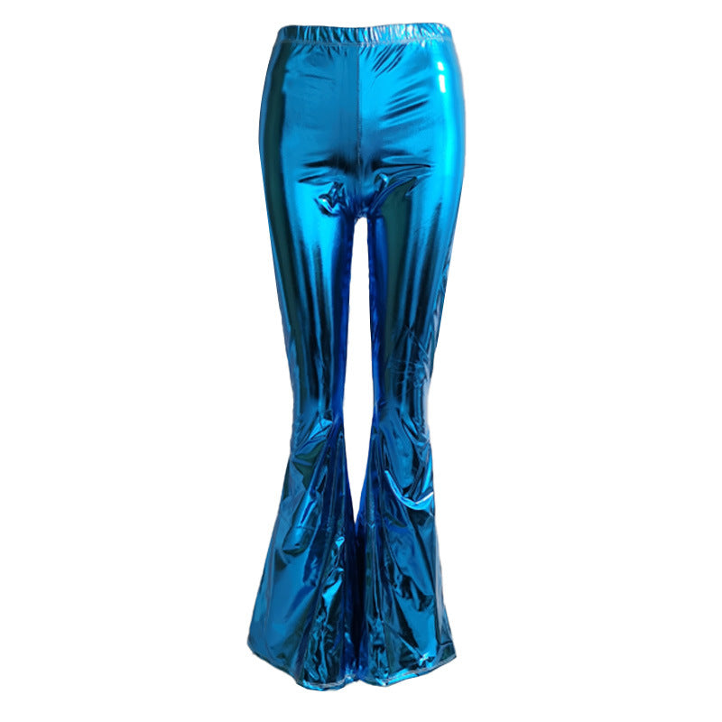 Women's Sexy Stage Bright Faux Leather Fashionable Pants