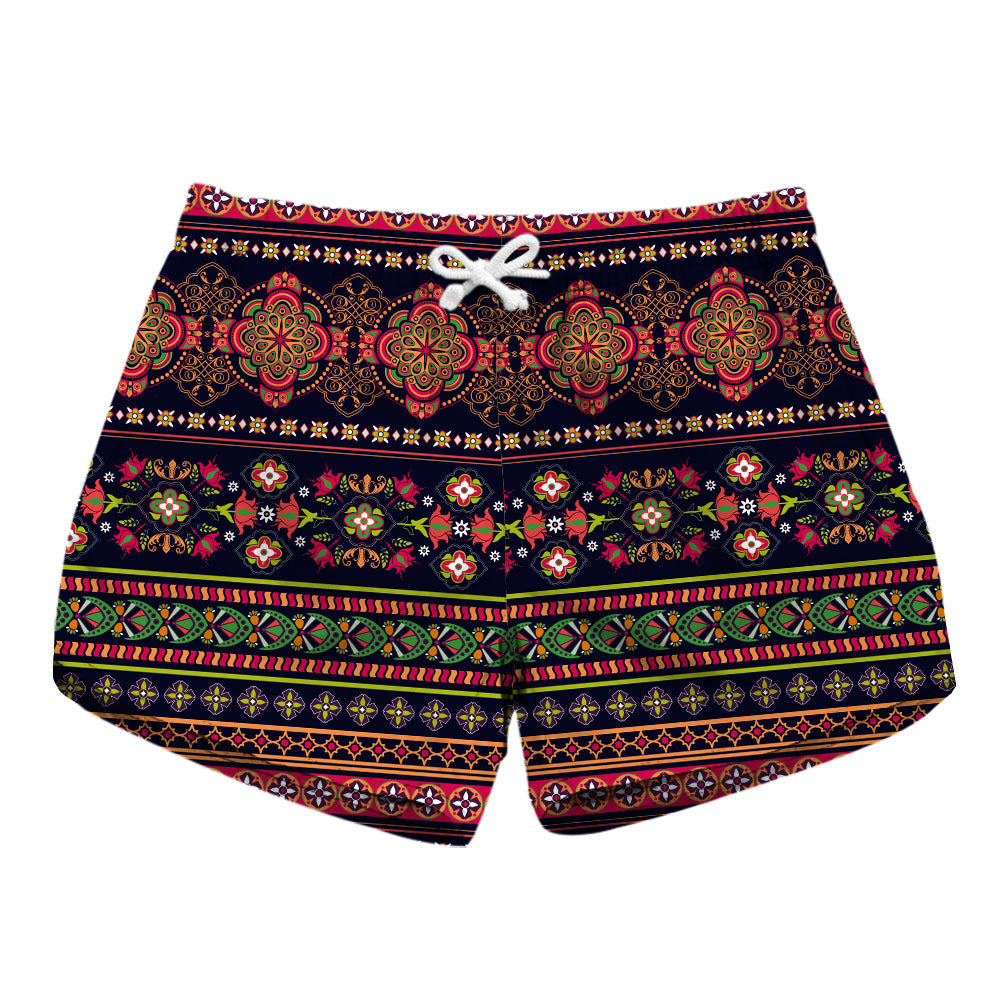 Women's Sexy Beach Digital Printing Cute Shorts