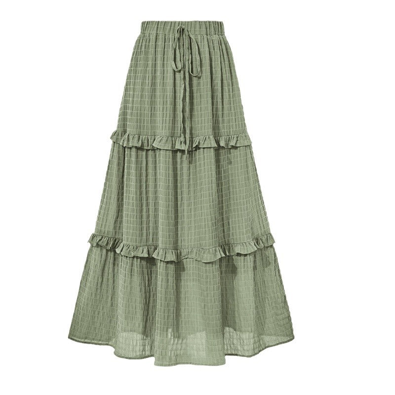Women's Commute A- Line Pleated Summer Loose Skirts