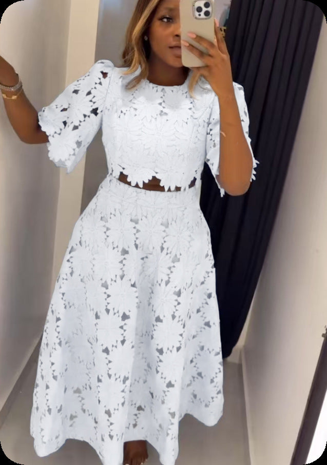 Women's Style Design Hollow Fashion Casual Set Suits