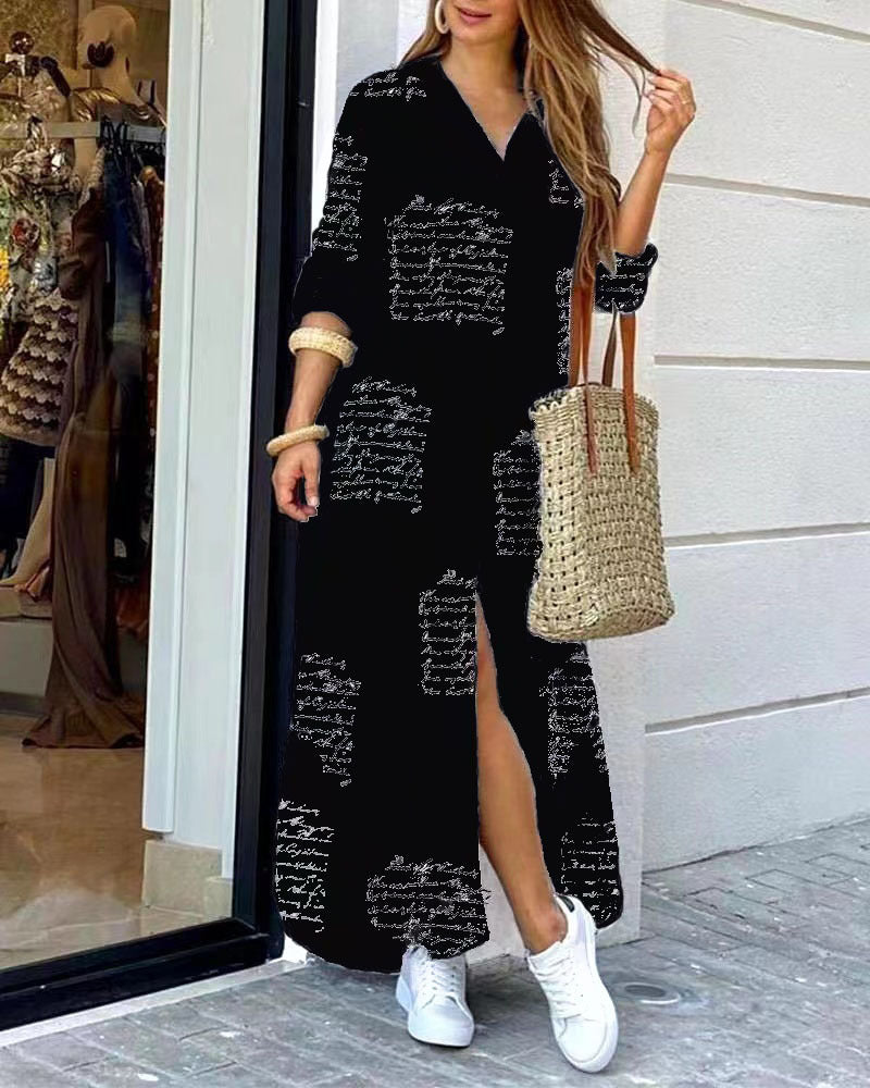 Autumn Fashion Long Sleeve Shirt Dress Dresses