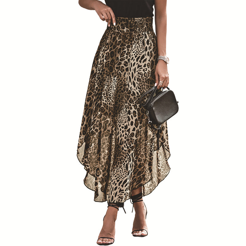 Print Long Autumn High Waist Slimming Skirts