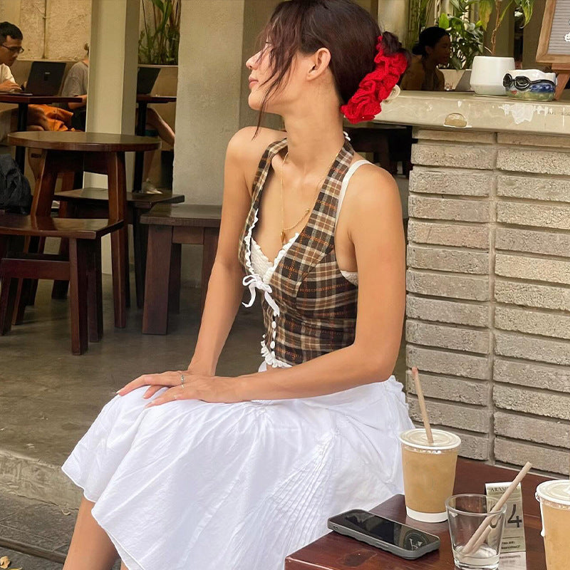 Women's Fashion Sexy French Style Sweet Retro Tops