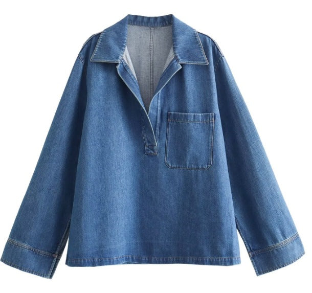 Women's Fashion Loose Pullover Lapel Long Sleeve Suits