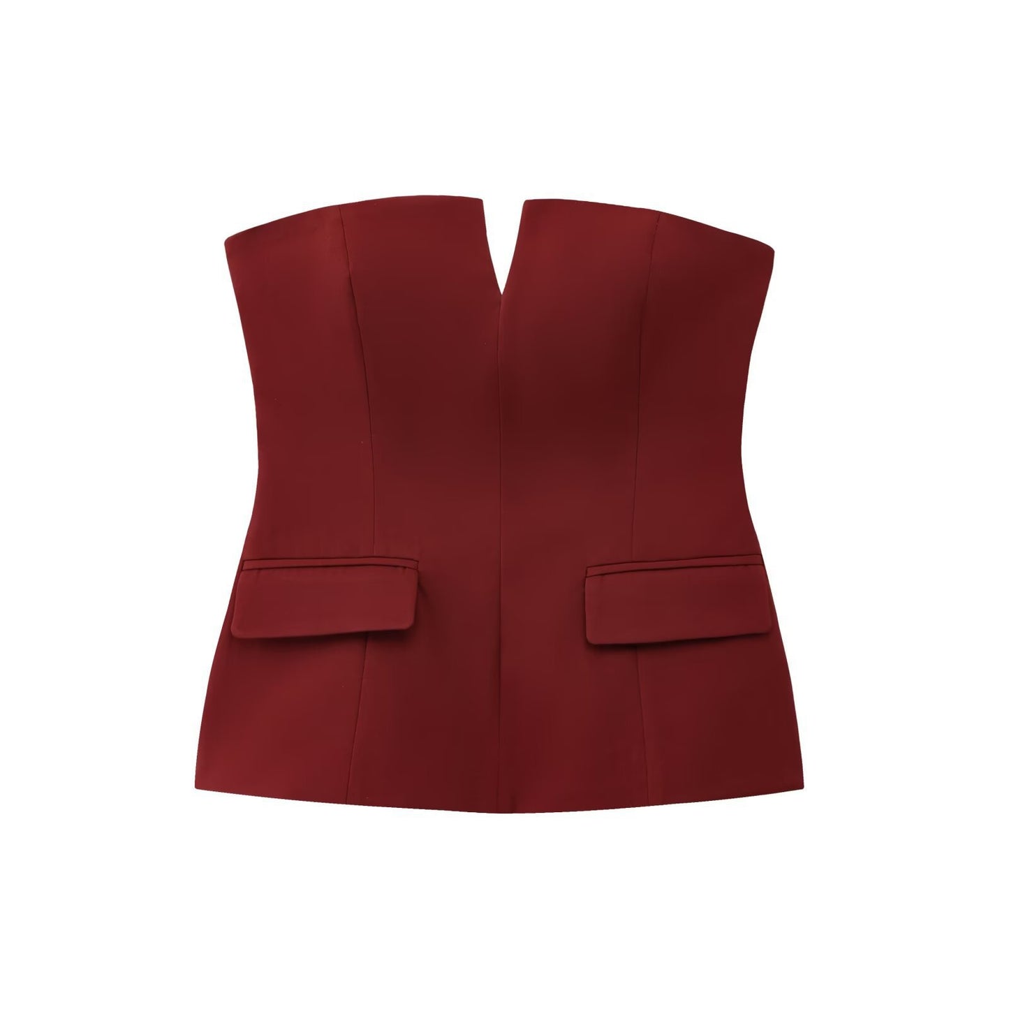 Women's Fashion Strapless Bandeau Spring Sexy Slim Tops