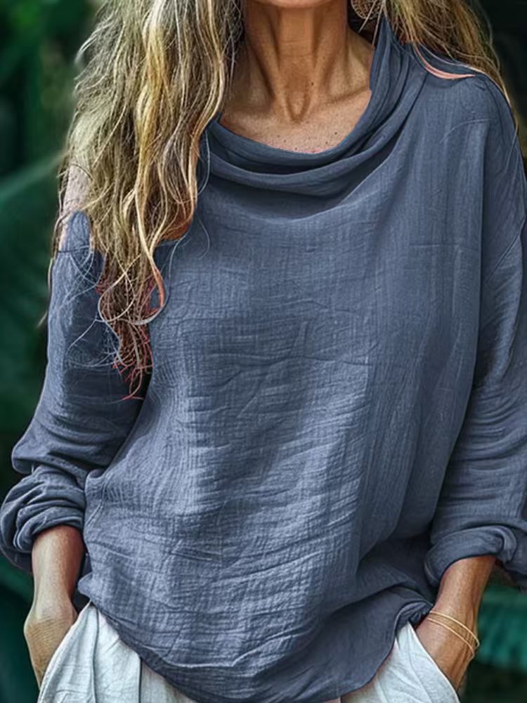 Women's Spring Casual Loose Stylish Long Sleeves Blouses
