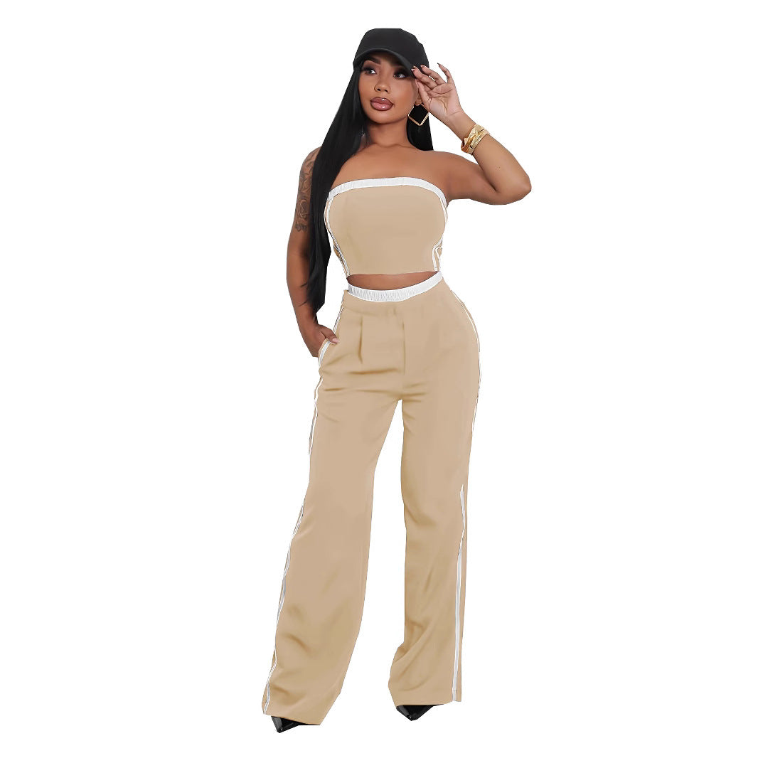 Women's Fashion Wear Sexy Tube With Wide Suits