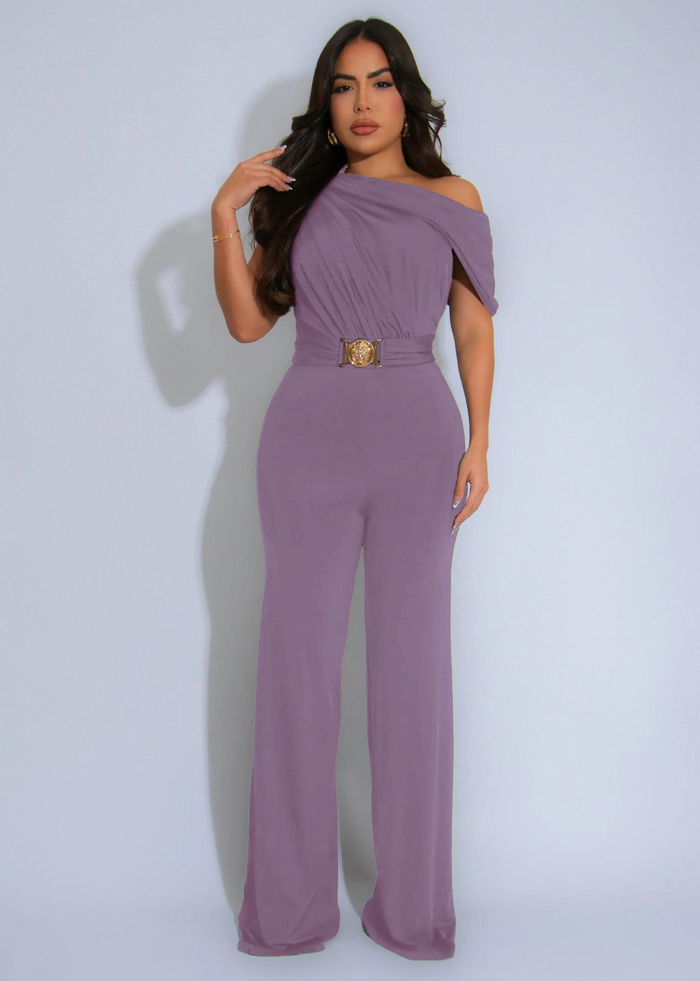 Women's Wear Solid Color Slim Fit Casual Jumpsuits