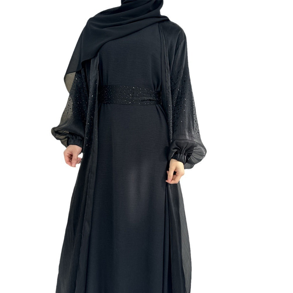 Casual Daily Solid Color Puff Sleeve Dresses