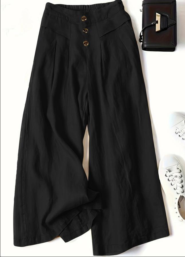 Women's Draping Loose Half Elastic High Waist Pants