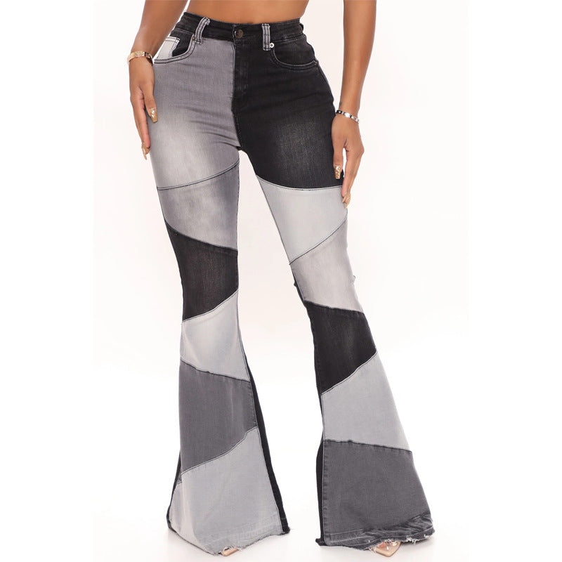 Women's Autumn Large Denim Wide Leg Fashion Jeans