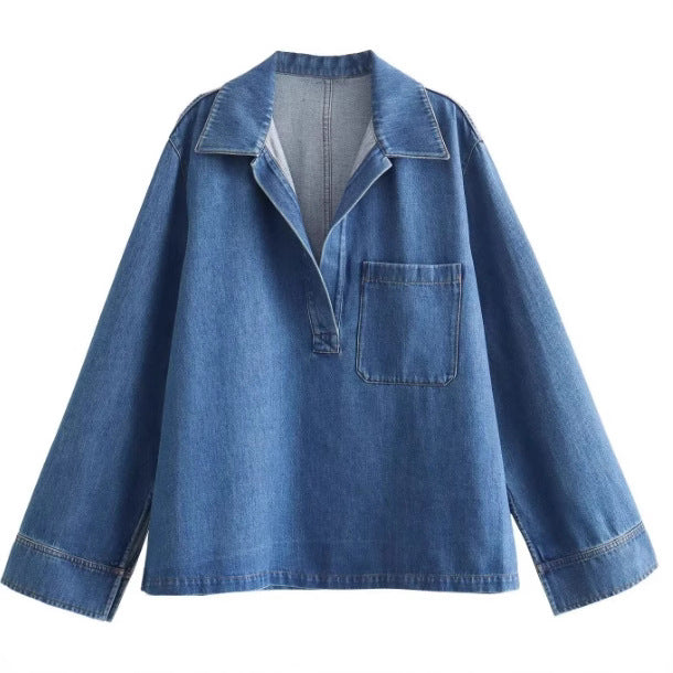 Women's Fashion Loose Pullover Lapel Long Sleeve Suits