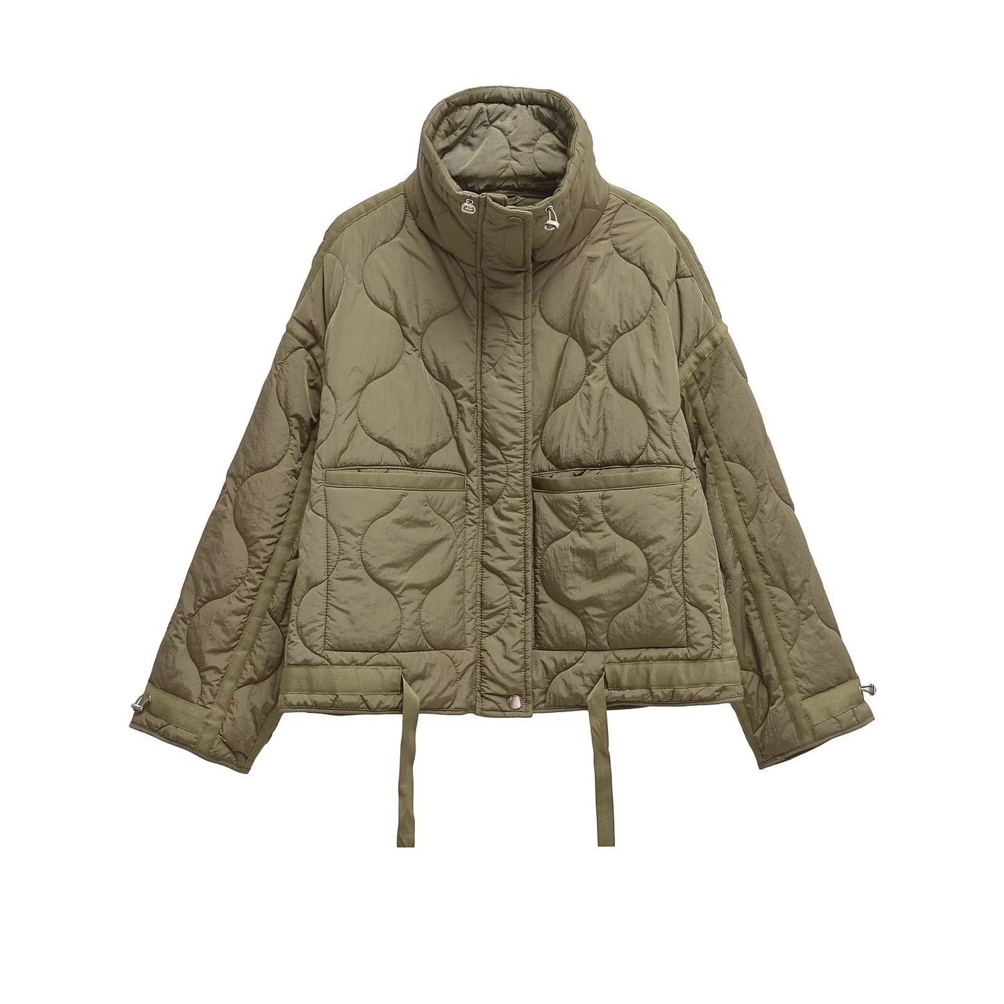 Women's Collar Water Ripple Cotton Cuffs With Jackets