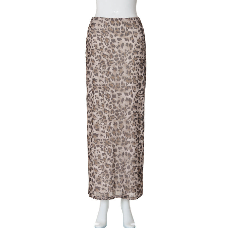 Women's Summer Personalized Leopard Print Hot Style Skirts