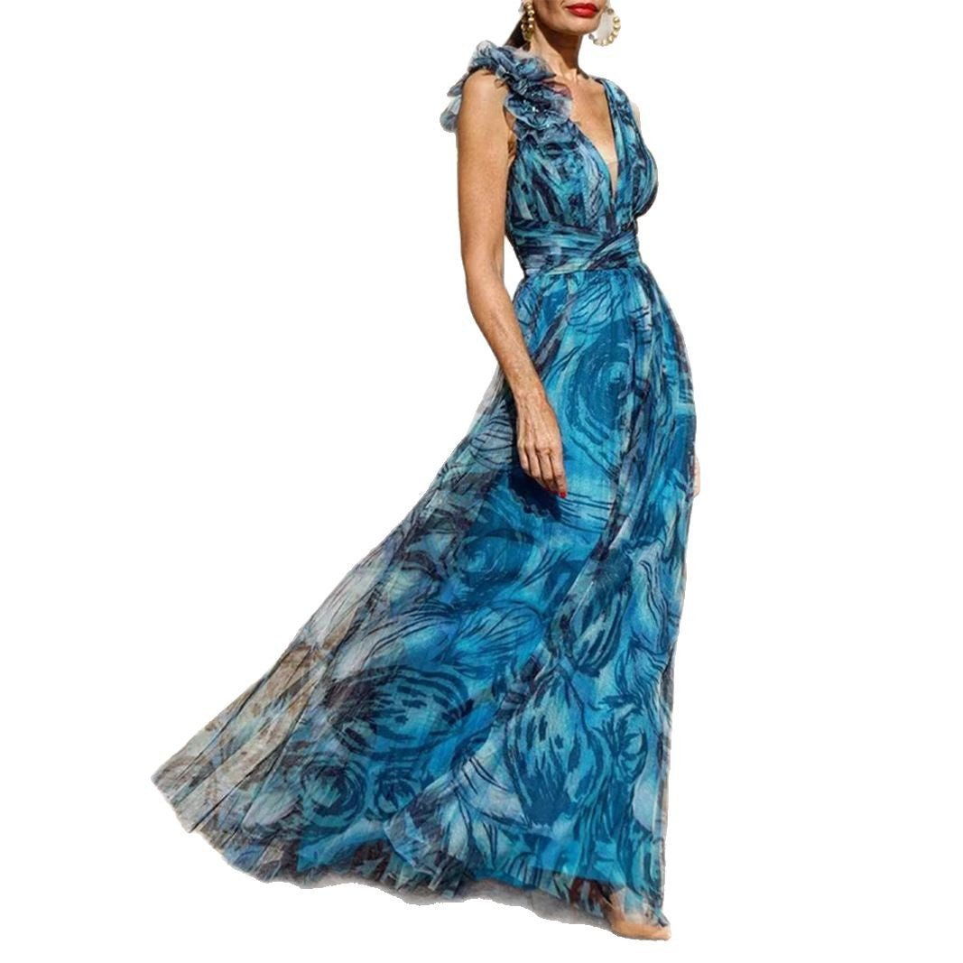 Holiday Style Flower Dolorita Large Swing Dresses