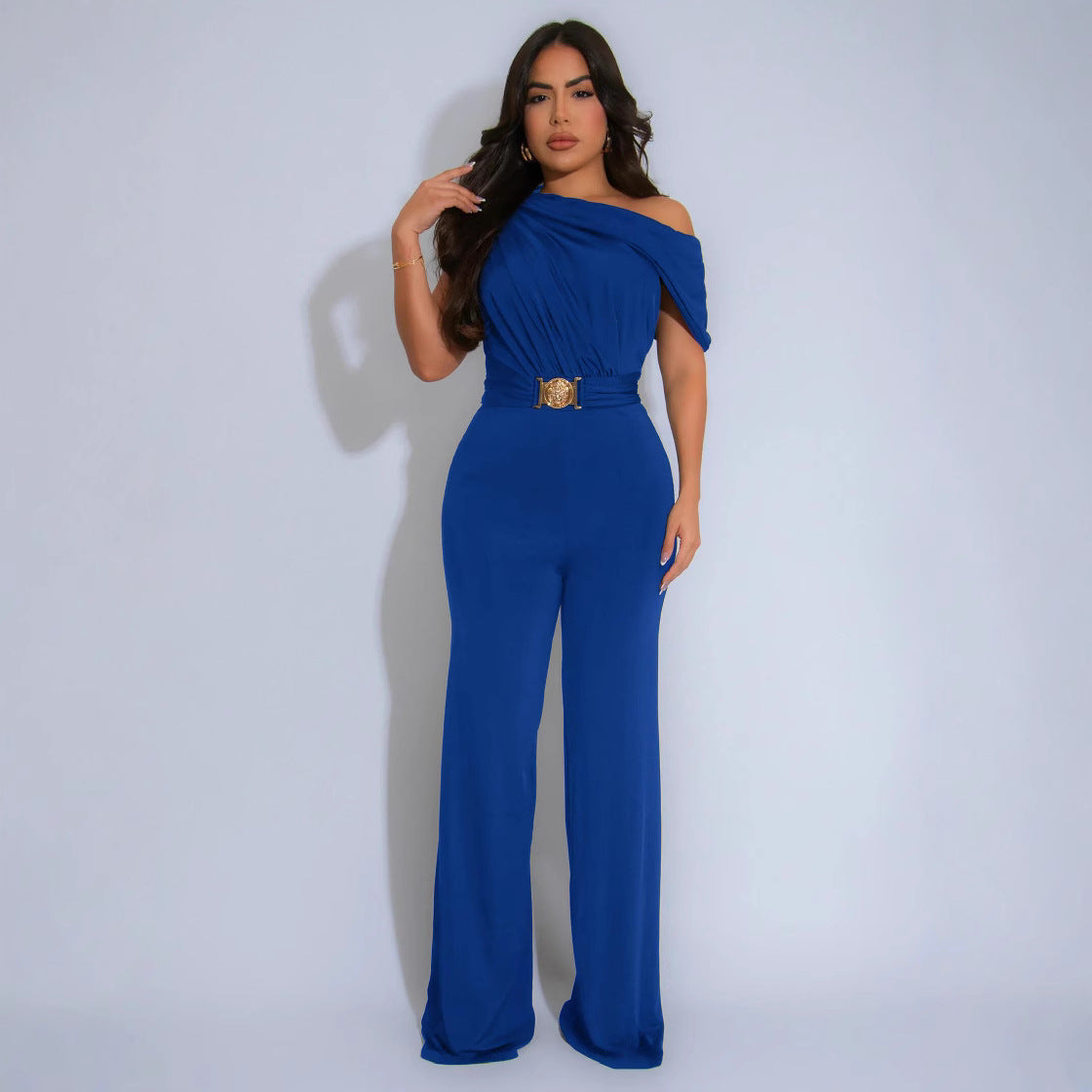 Women's Wear Solid Color Slim Fit Casual Jumpsuits