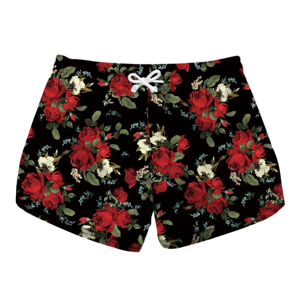 Women's Sexy Beach Digital Printing Cute Shorts