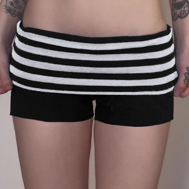 Tight Stretch Hot Low Contrast Color Versatile Shorts