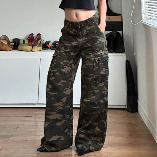 American Style Camouflage Loose Hot Street Cool Jeans