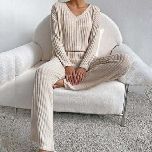 Women's Two-piece Fashion Casual Straight Loose Temperament Suits