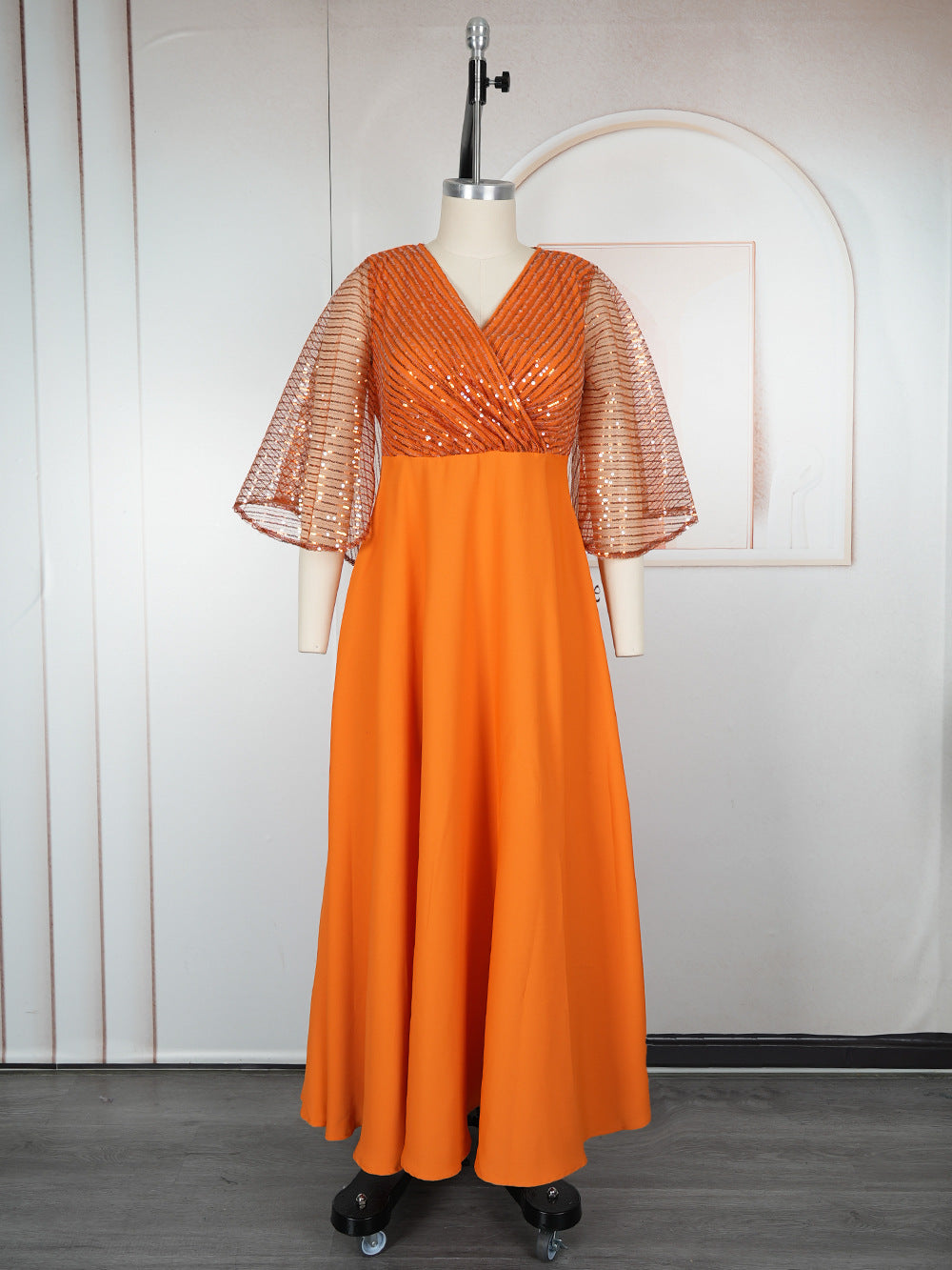 Women's Muslim Wear African Large Sleeves Loose Dresses