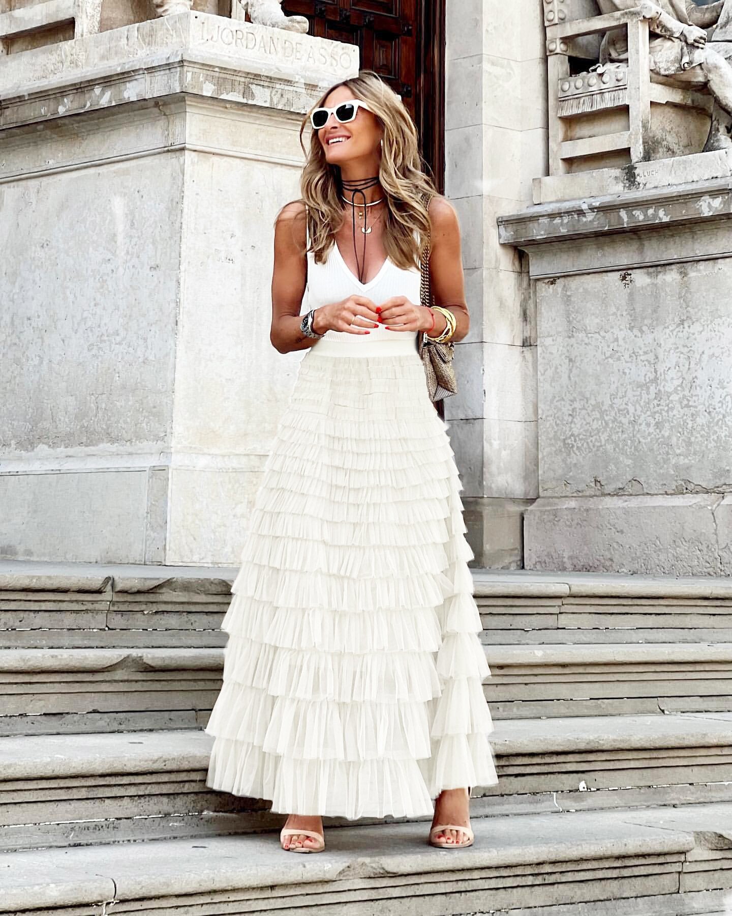 Women's Elegant Summer Fashion Mesh Tiered Skirts