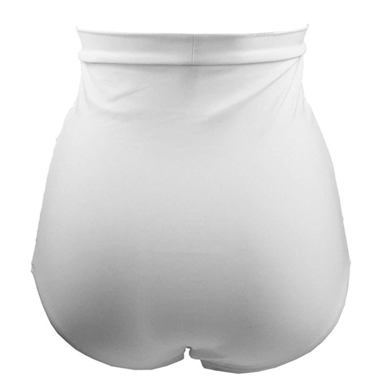 Women's Trunks Solid Color Pleated Stitching High Pants