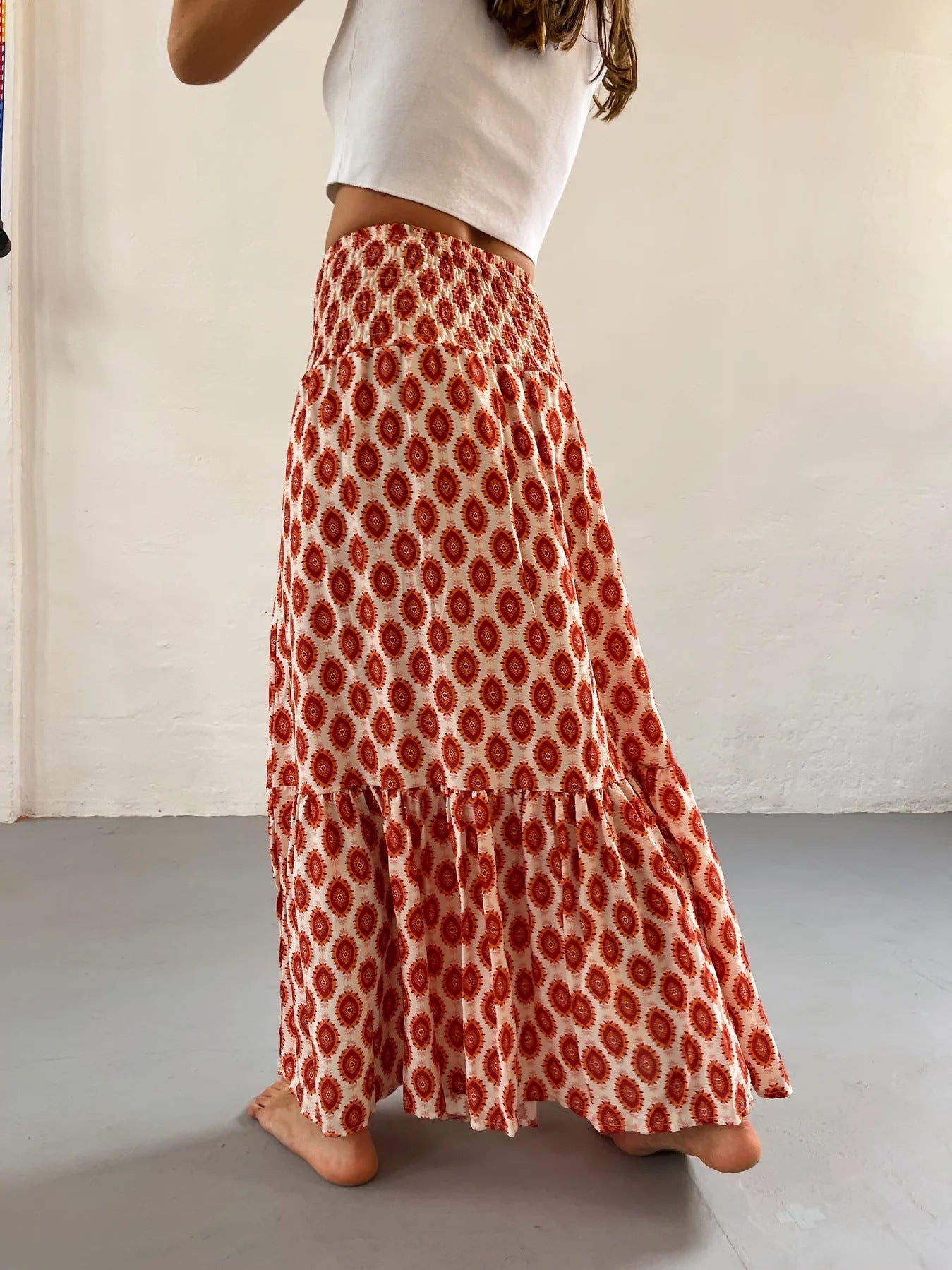 Women's Versatile With Pleated Big Hem Skirts