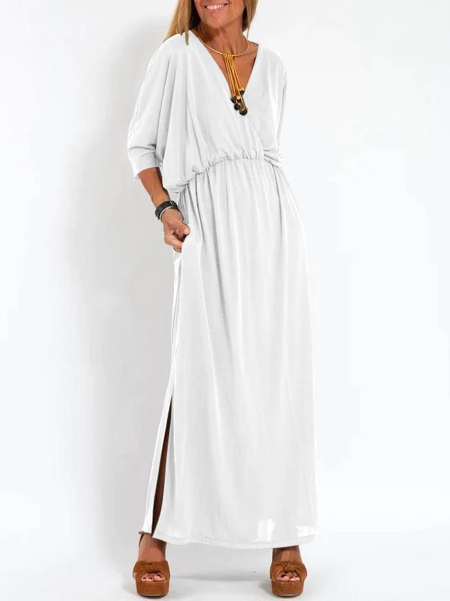 Summer Fashion Solid Color High Waist Dresses
