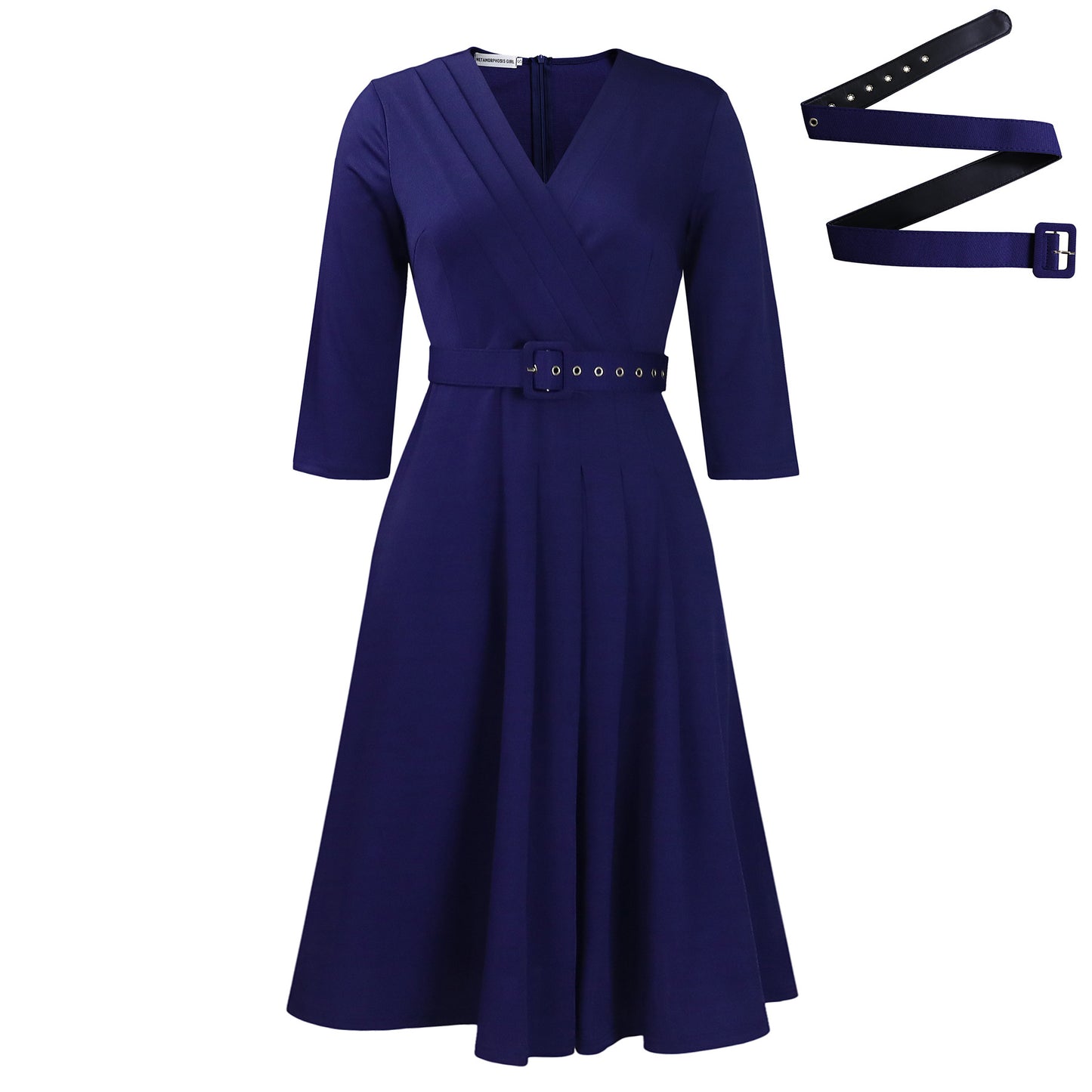 Women's Fashion Temperament Pleated Stretch Elegant African Dress