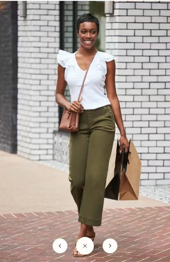 Women's Into The Fashion Bootleg Slim Fit Pants