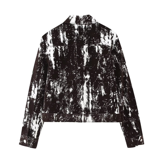 Women's Animal Print Flocking With Belt Suits