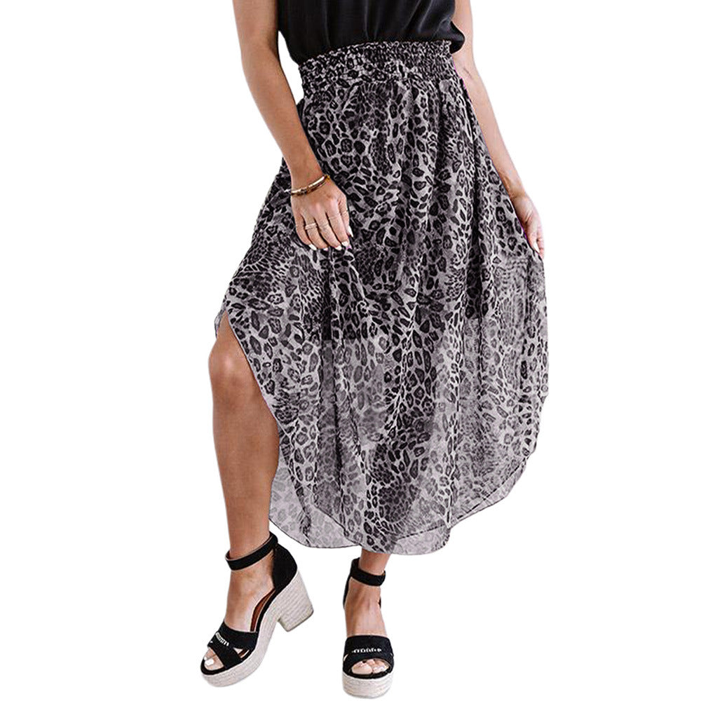 Print Long Autumn High Waist Slimming Skirts