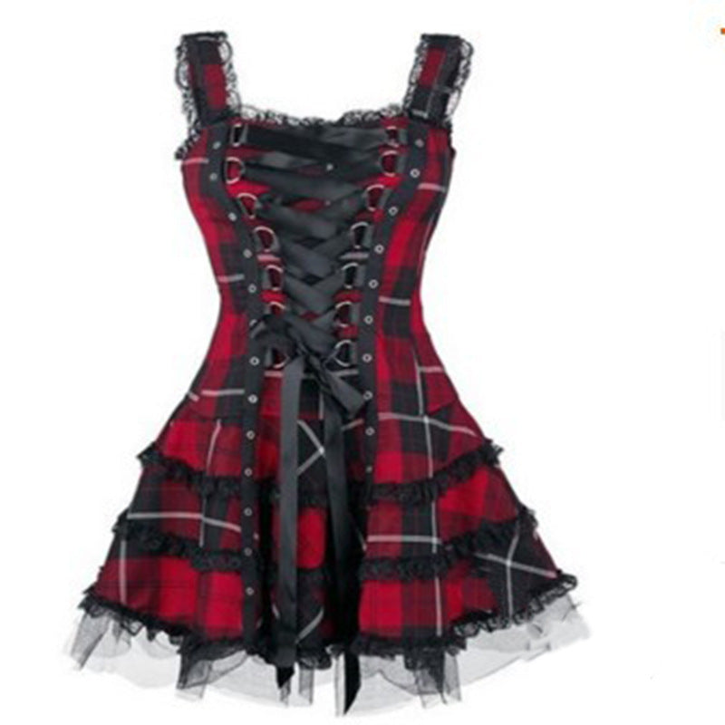 Fashion Trend Sexy Suspenders Night Bar Dance High Dress