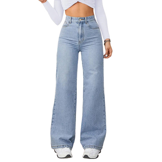 Women's Unique Pretty Stretch Loose Straight Jeans