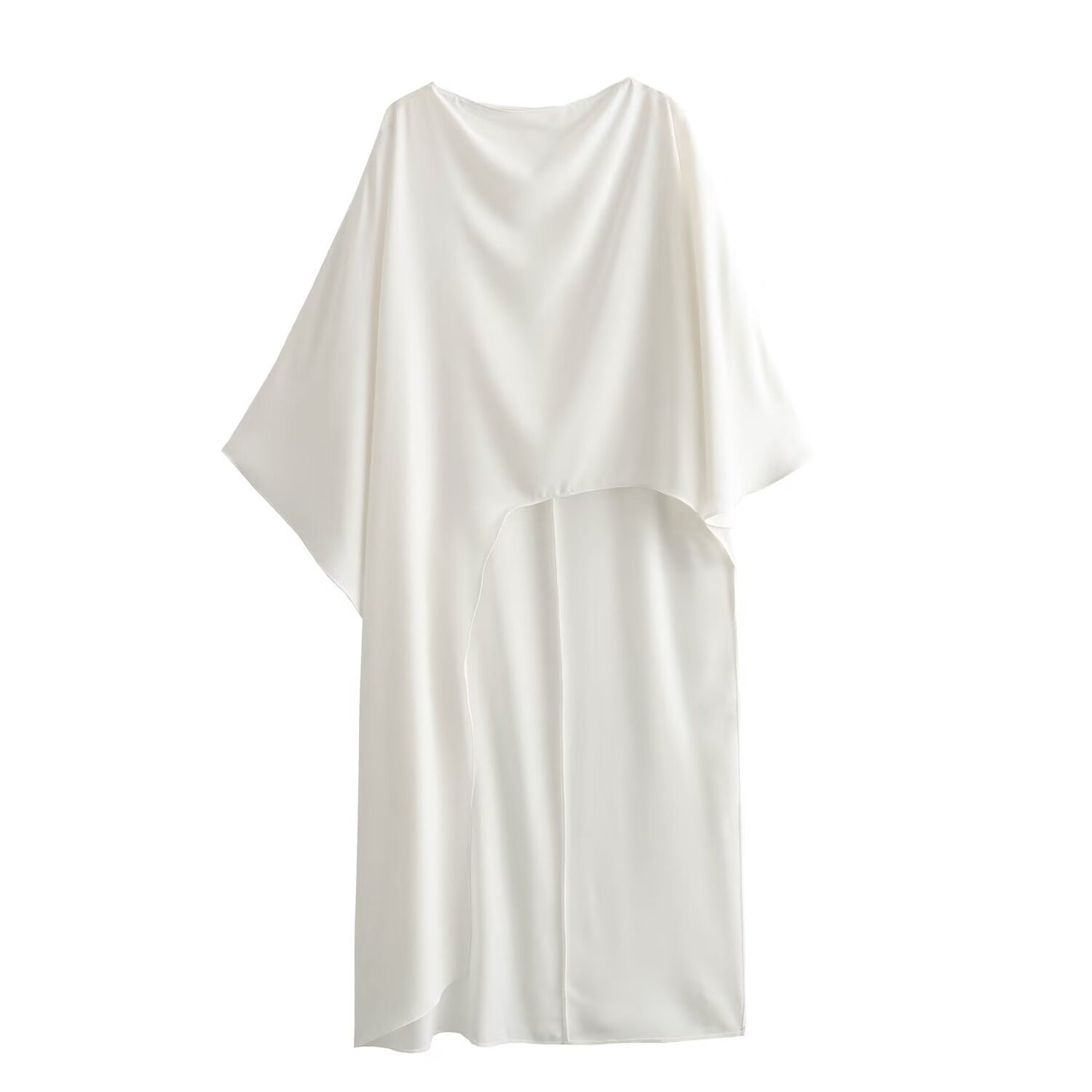 Women's Autumn Lazy Versatile Asymmetric Cape Casual Dresses