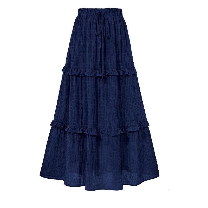 Women's Commute A- Line Pleated Summer Loose Skirts