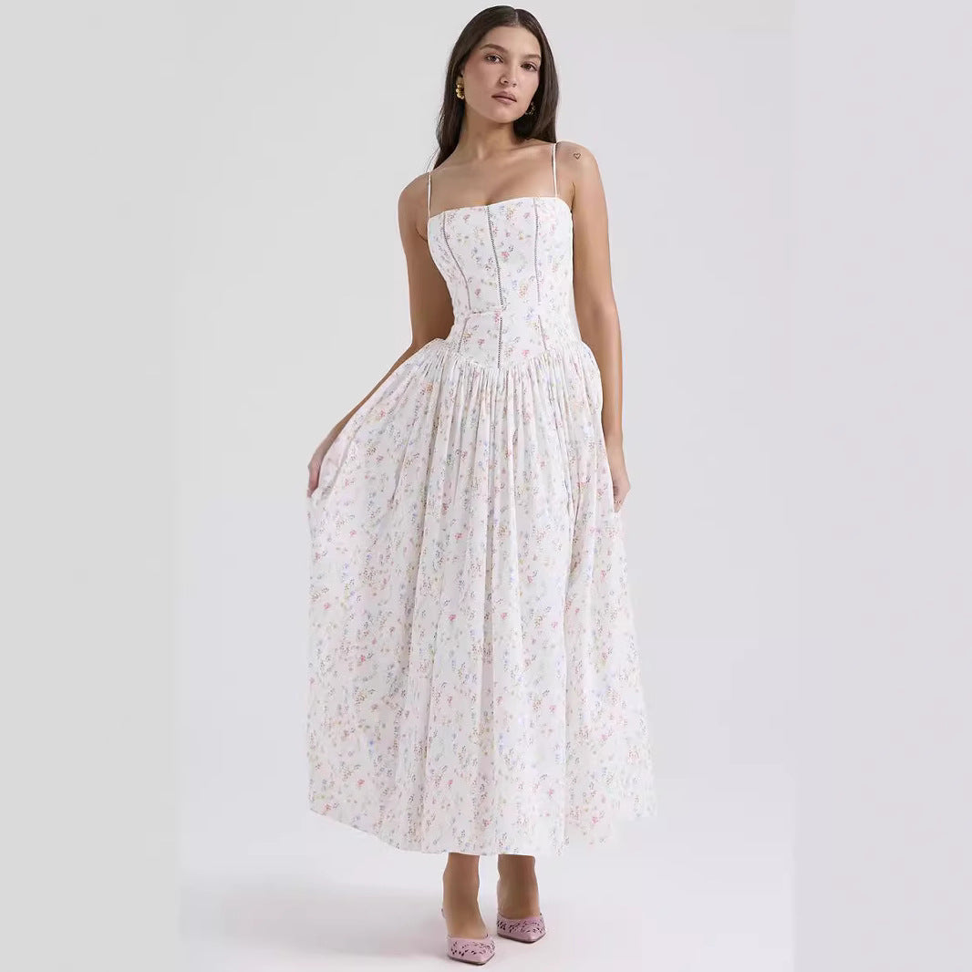 Fairy Temperamental Fashion High-grade French Strap Dresses