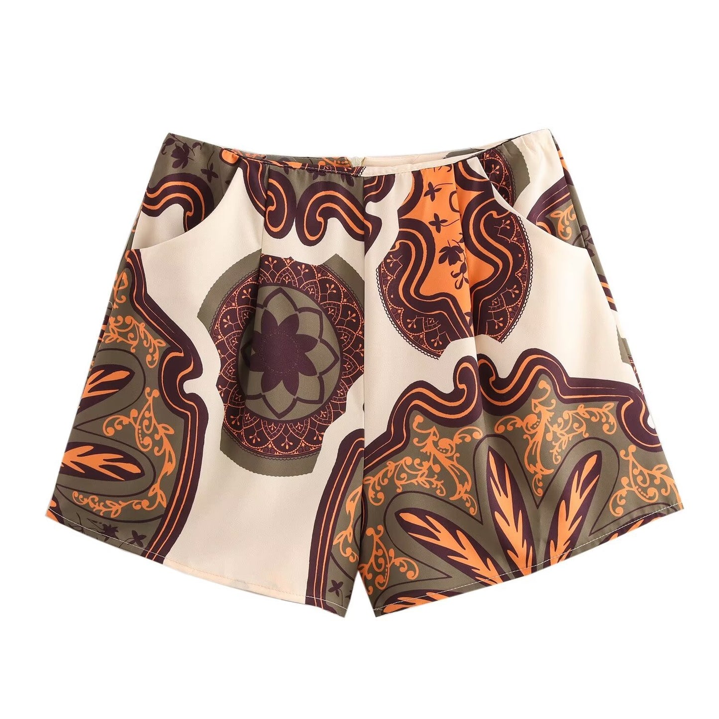 Women's Fashion Loose Slimming Printed Shirt Casual Suits