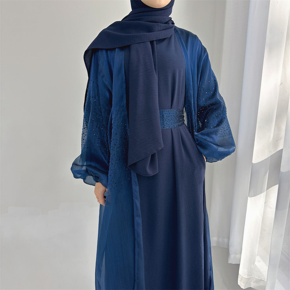Casual Daily Solid Color Puff Sleeve Dresses