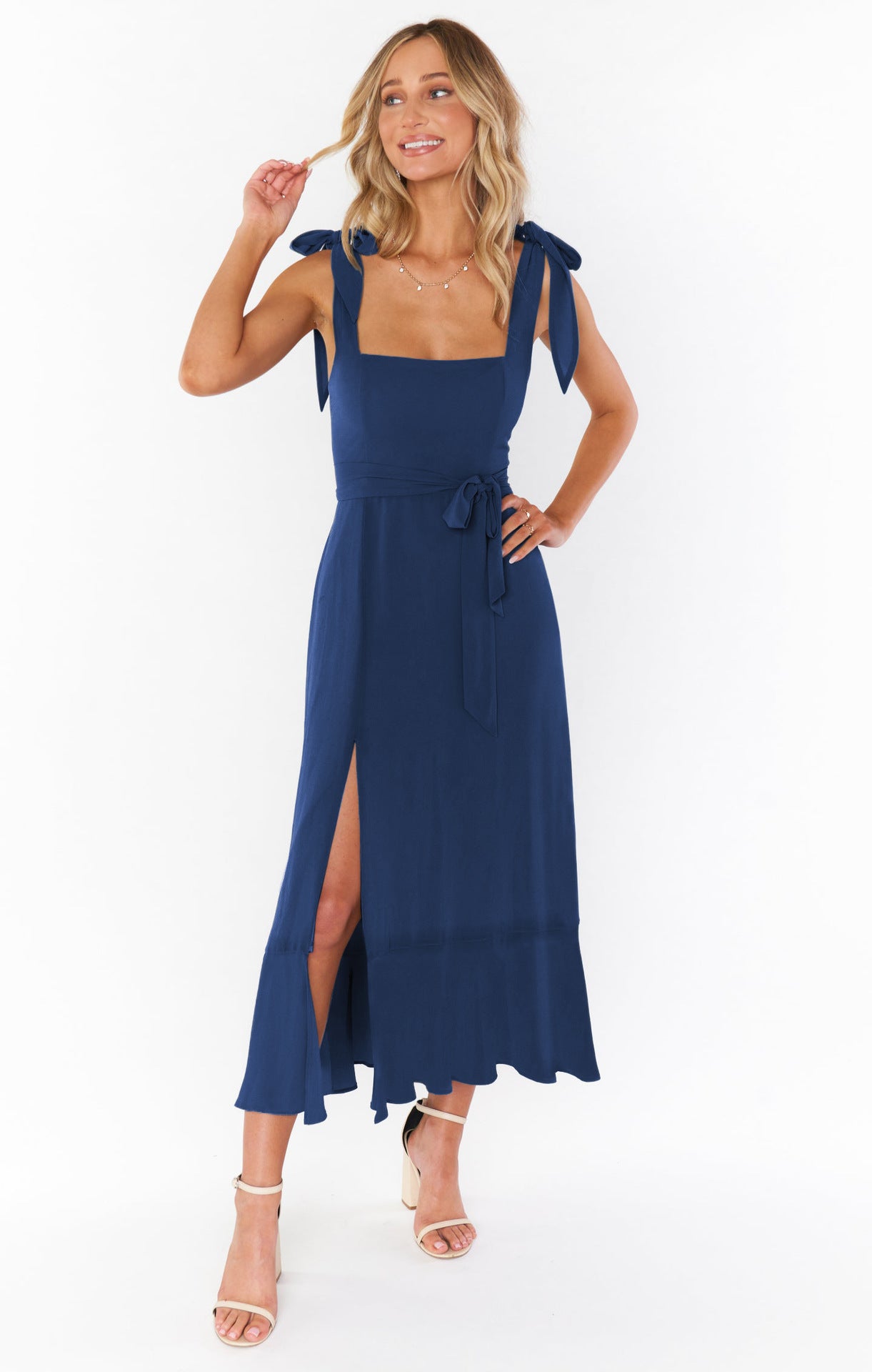Women's Summer Elegant Fashion Wear Temperament Commute Split Dresses